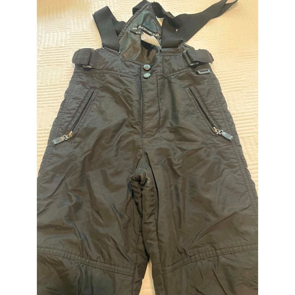 Blackbear XS Child Snowsuit Overalls Black Snowbib